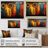 African Tribal Rhythms VII - People Canvas Wall Art