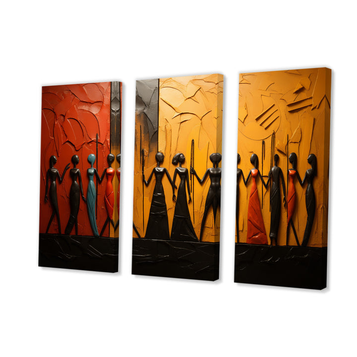 African Tribal Rhythms VIII - Multi-Panels