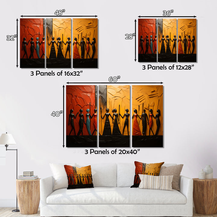 African Tribal Rhythms VIII - Multi-Panels