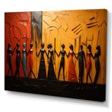 African Tribal Rhythms VIII - People Canvas Wall Art