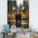 Alaska Majestic Moose - Landscapes Canvas Wall Art