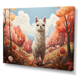Coral Alpaca Alpacas - Coral Alpaca Wall Art