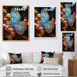 Turquoise Yellow Animal Butterfly - Butterfly Wall Art Prints