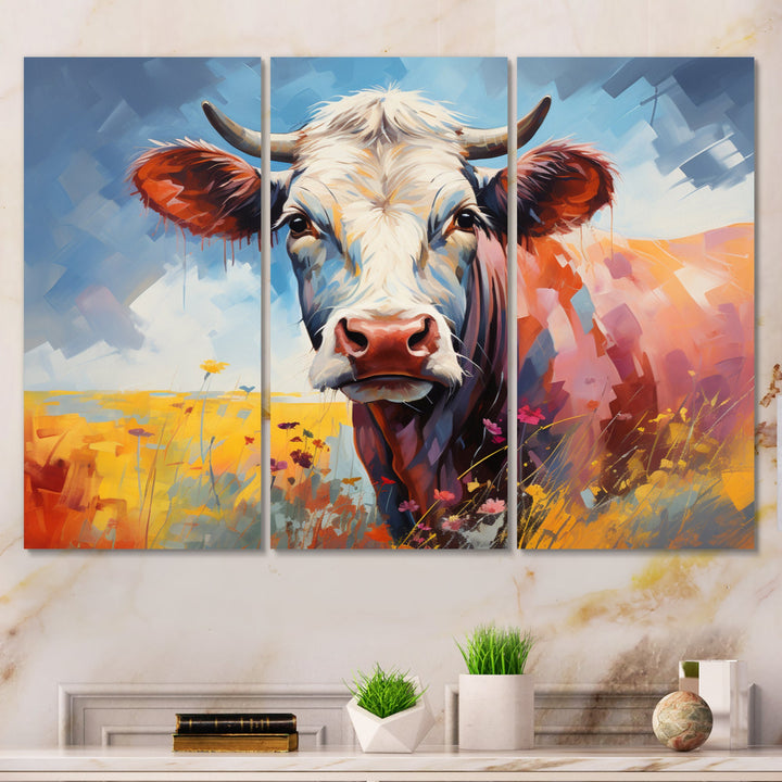Cow Countryside Palette II - Split Multi-Panels Prints