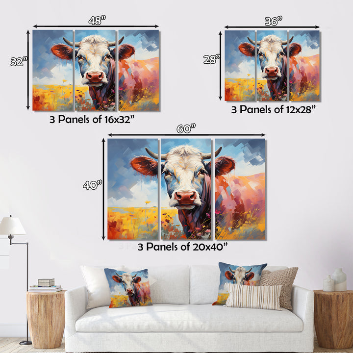 Cow Countryside Palette II - Split Multi-Panels Prints