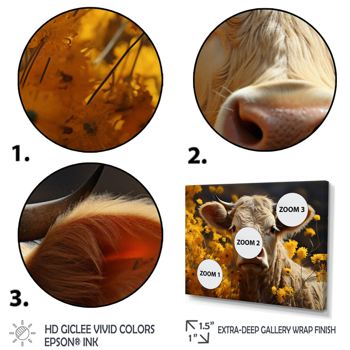 Cow Fields Of Gold - Cow Wall Decor
