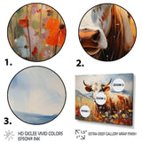 Cow Natures Symphony II - Animals Canvas Wall Art