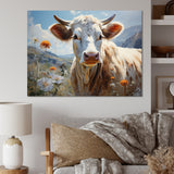 Cow Pastoral Beauty - Cow Canvas Wall Art