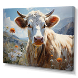 Cow Pastoral Beauty - Cow Canvas Wall Art