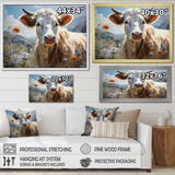 Cow Pastoral Beauty - Cow Canvas Wall Art