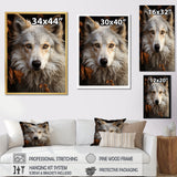 Wolf Self - Dog Canvas Wall Art