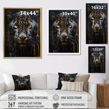 Ebony Panther Drips - Panther Canvas Wall Art