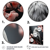 Grey Pink Animal Bird - Bird Floral Wall Decor