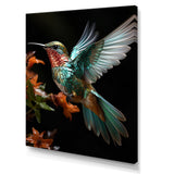Teal Orange Animal Hummingbird - Hummingbird Wall Decor