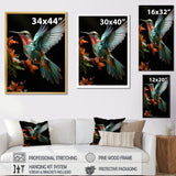 Teal Orange Animal Hummingbird - Hummingbird Wall Decor