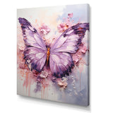 Purple Pink Animal Lavender Butterfly - Butterfly Home Decor Art