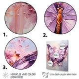 Purple Pink Animal Lavender Butterfly - Butterfly Home Decor Art