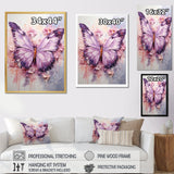 Purple Pink Animal Lavender Butterfly - Butterfly Home Decor Art