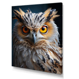 White Yellow Animal Owl - Owl Bedroom Wall Art