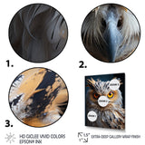 White Yellow Animal Owl - Owl Bedroom Wall Art