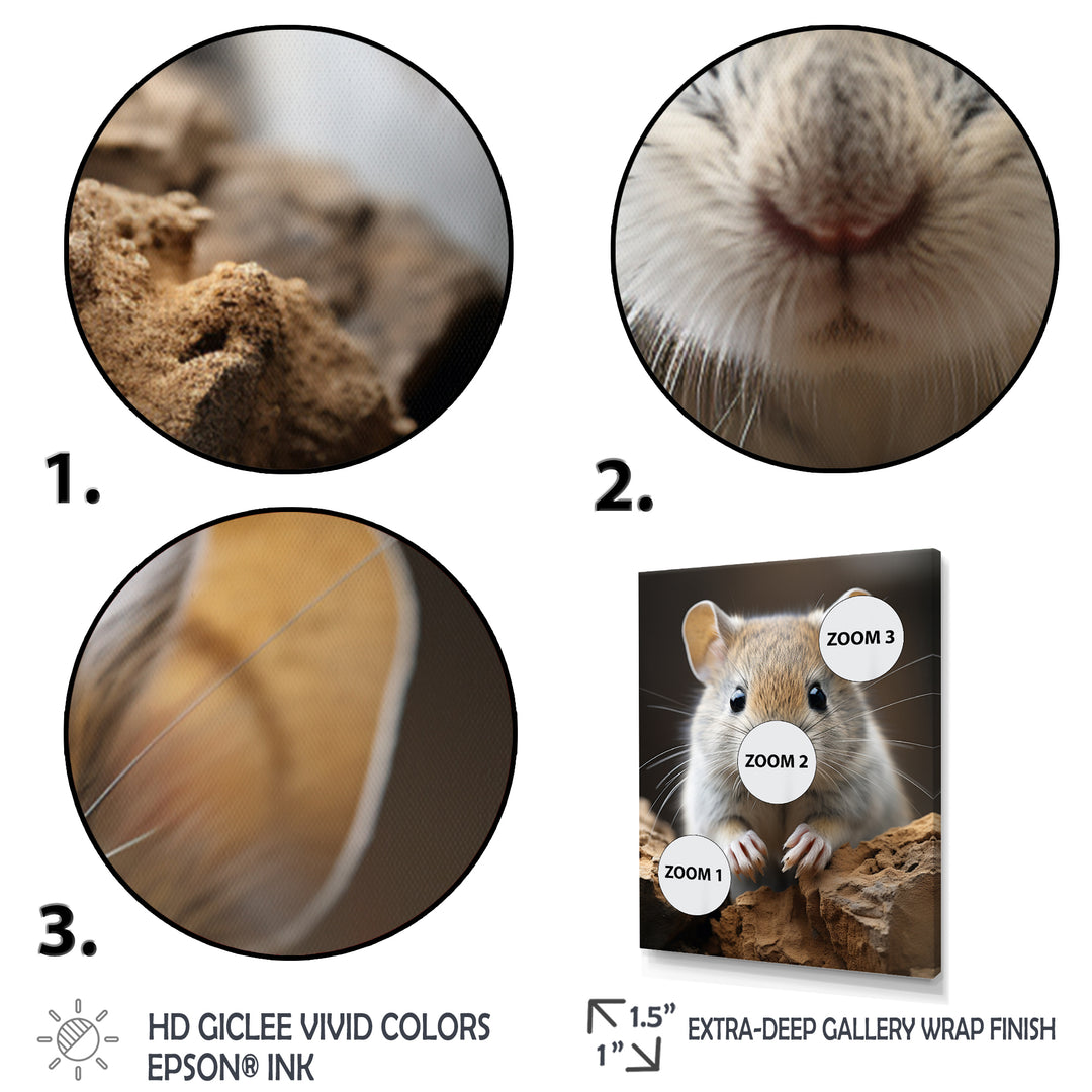 Cute Rodent - Rodent Framed Canvas Art