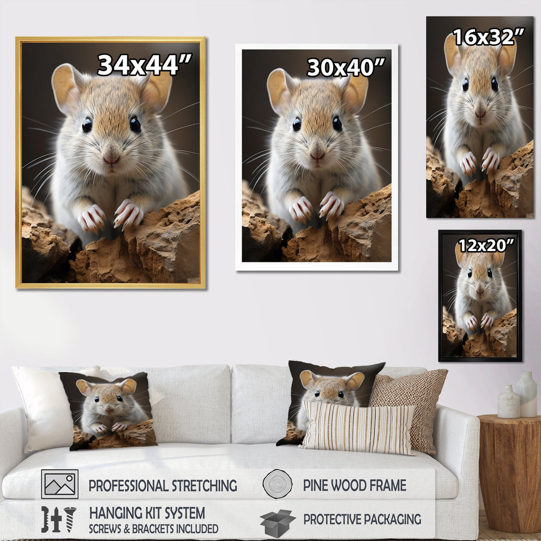 Cute Rodent - Rodent Framed Canvas Art