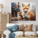 Animal Rusty Red Fox - Animals Canvas Wall Art