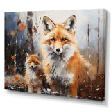 Animal Rusty Red Fox - Animals Canvas Wall Art