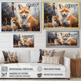 Animal Rusty Red Fox - Animals Canvas Wall Art