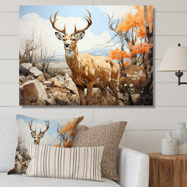 Graceful Antelope Pastoral - Antelope Canvas Wall Art