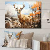 Graceful Antelope Pastoral - Antelope Canvas Wall Art