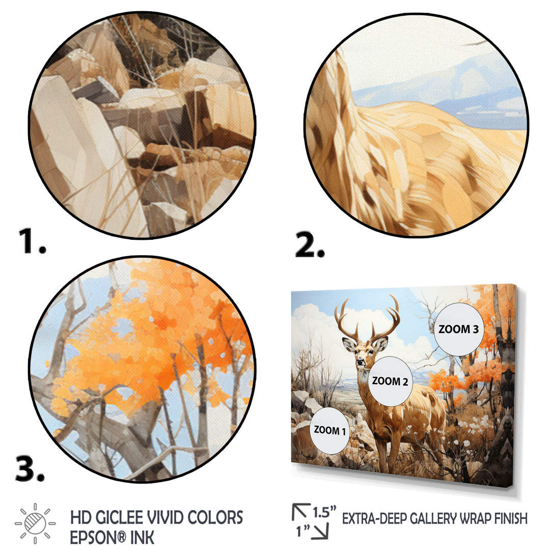 Graceful Antelope Pastoral - Antelope Canvas Wall Art