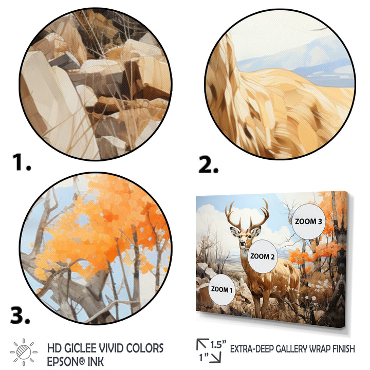 Graceful Antelope Pastoral - Antelope Canvas Wall Art