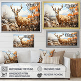 Graceful Antelope Pastoral - Antelope Canvas Wall Art