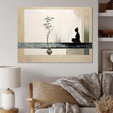 Asian Art Modern Zen I - People Canvas Wall Art