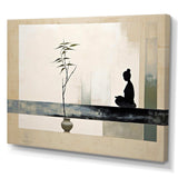 Asian Art Modern Zen I - People Canvas Wall Art