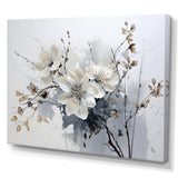 Asian Art Orchids Flowers I - People Canvas Wall Art