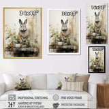 Asian Art Rabbit Sumi I - People Canvas Wall Art