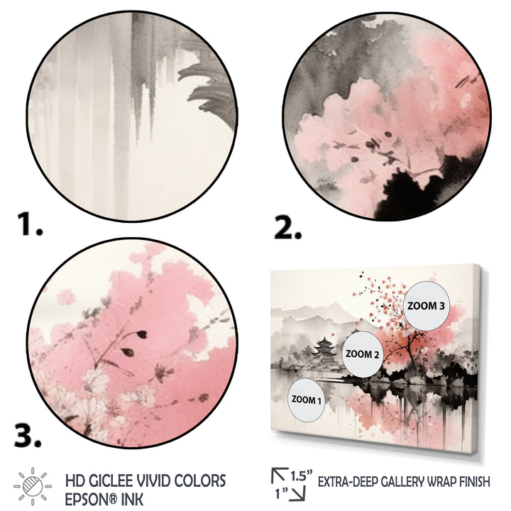 Asian Art Sumi Lake III - Multi-Panels