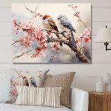 Asian Art Sumi Bird Serenity VI - People Canvas Wall Art