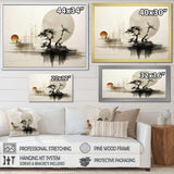 Asian Art Sumie Zen I - People Canvas Wall Art