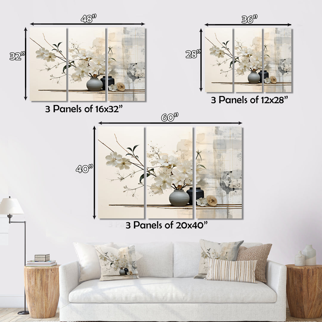 Asian Art Sumie Zen II - Split Panel Canvas Art