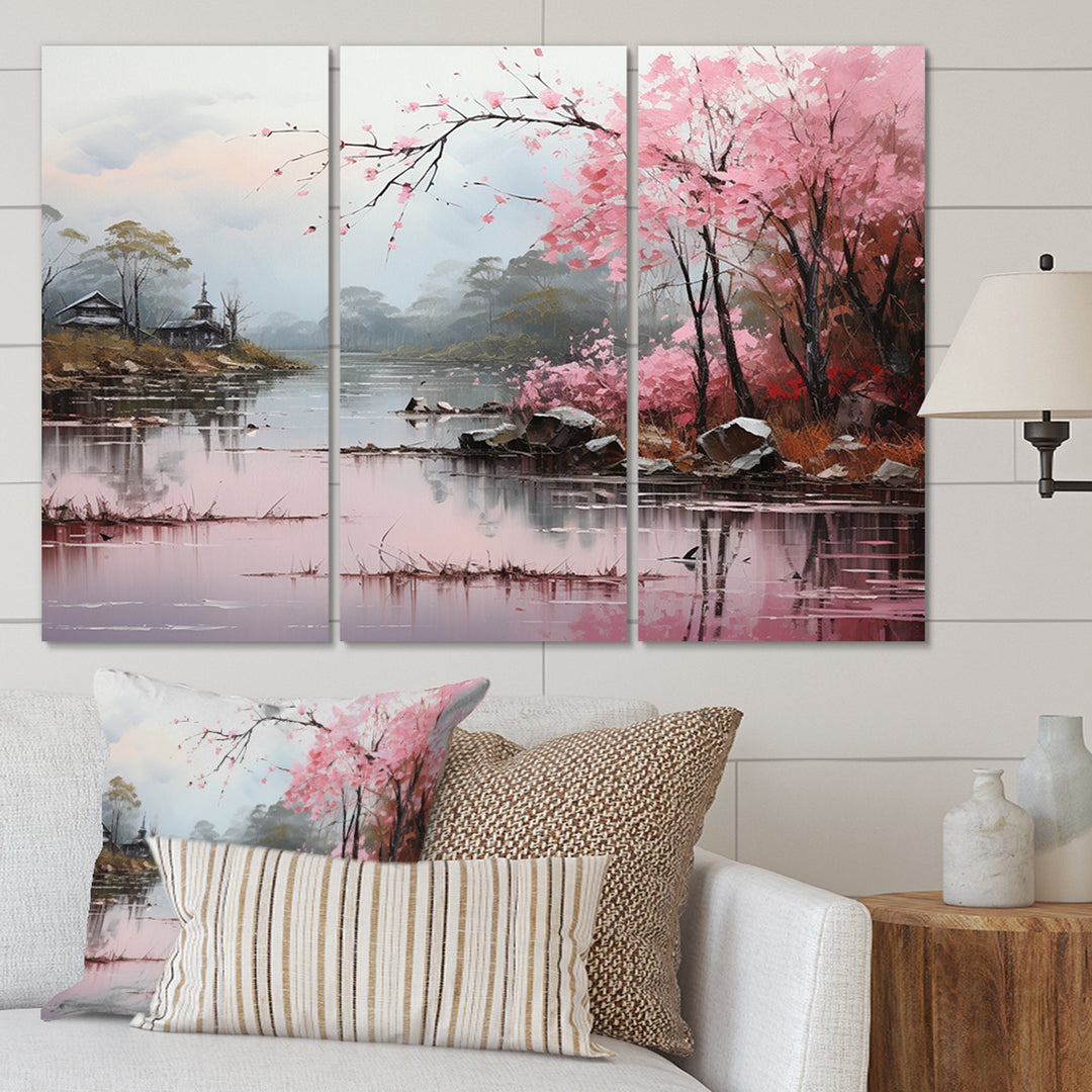 Asian Art Zen Garden VII - 3-Piece Canvas Wall Art
