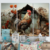 Roaster Barnyard Serenade I - Multi-Panels