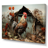 Roaster Barnyard Serenade I - Architecture Canvas Wall Art