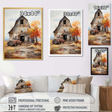 Barns Rustic Charm IX - Architecture Canvas Wall Art