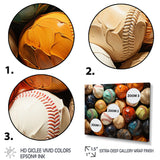 Baseball Collage I - Sport Baseball Canvas Wall Art