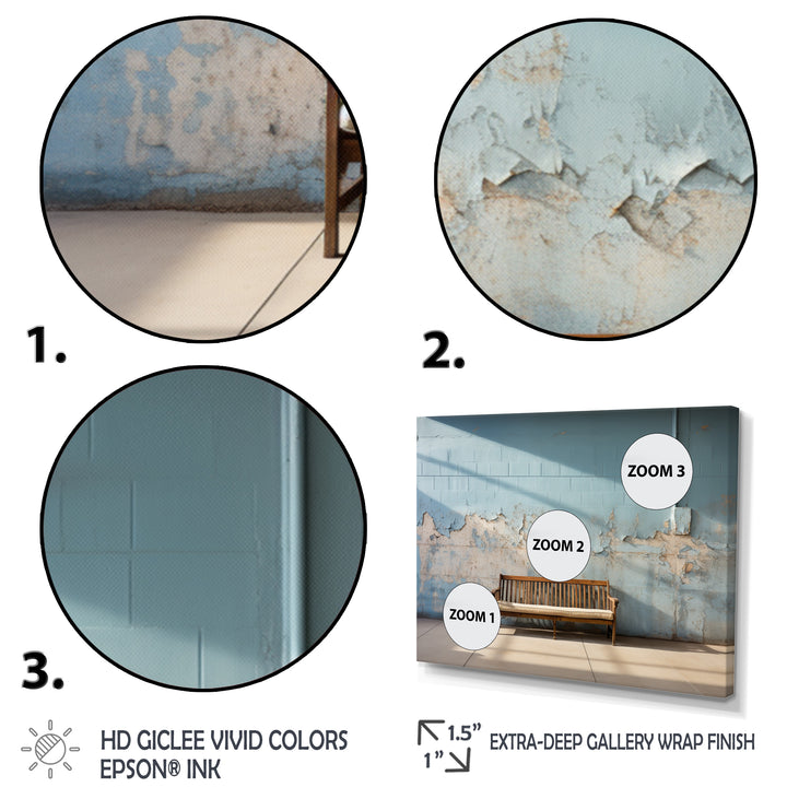 Baseball Bench Minimalism I - Sport Baseball Canvas Wall Art