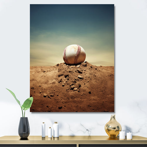 Baseball Pitchers Mound I - Sport Baseball Canvas Wall Art