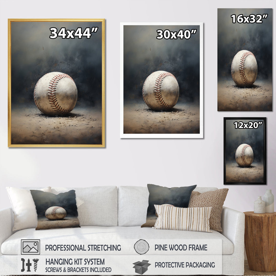 Baseball Subtle Strikeout - Sport Baseball Canvas Wall Art